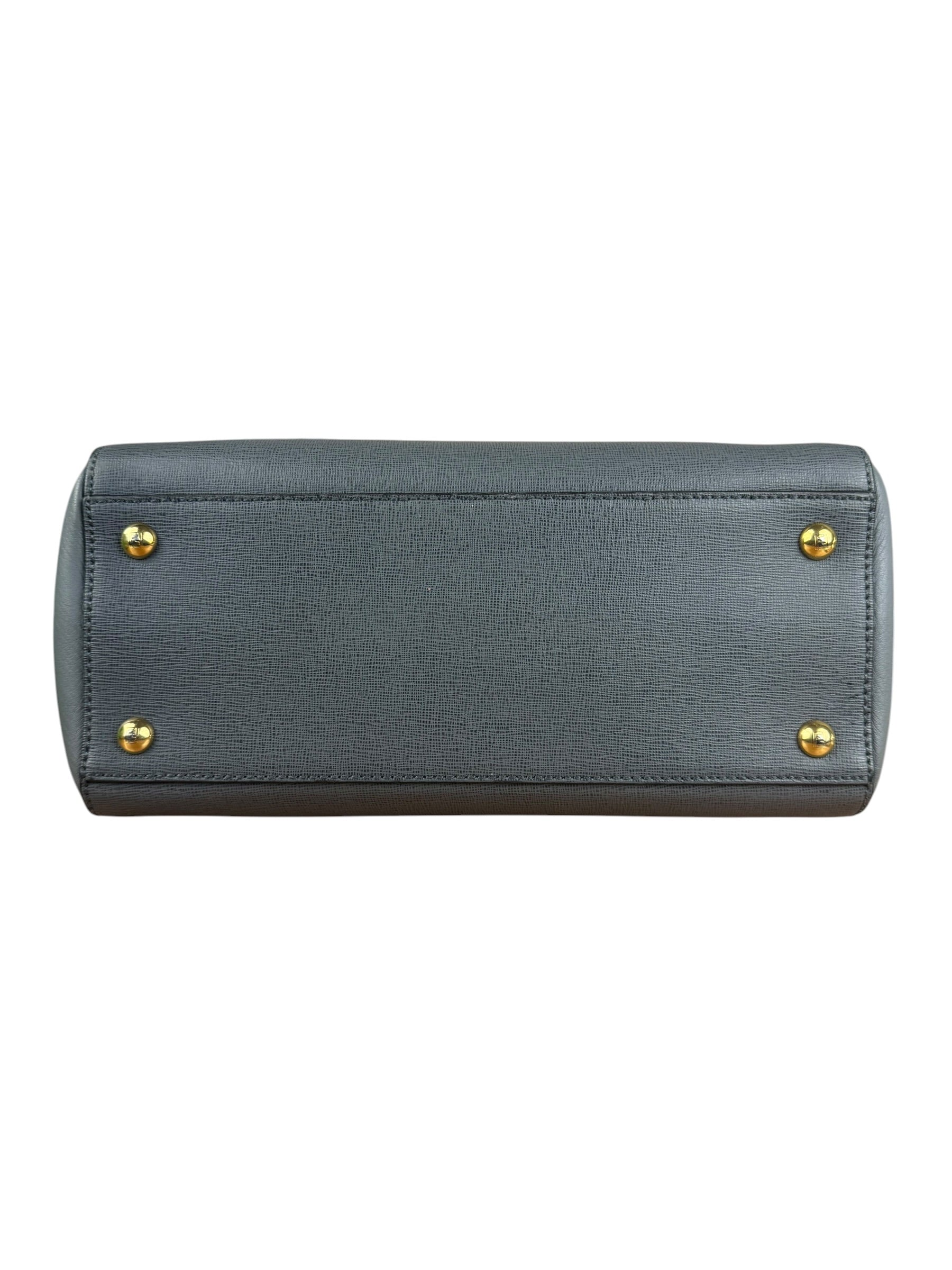 Fendi Grey Leather 2Jours Tote/Hand Bag