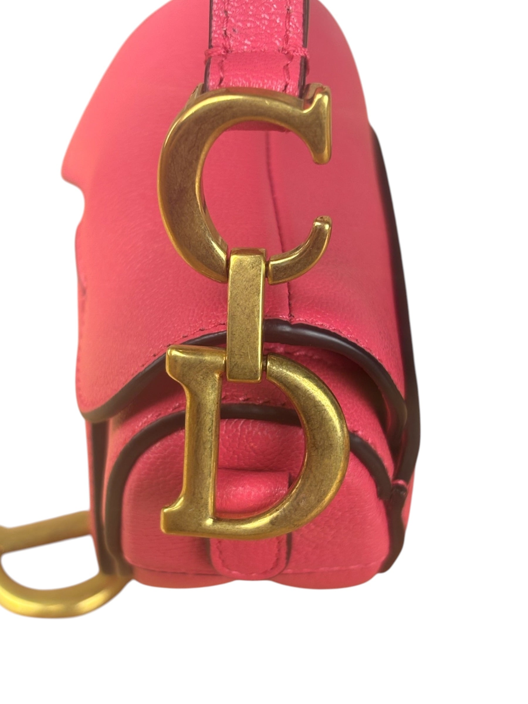 Christian Dior Pink Sanddle Micro Shoulder Bag