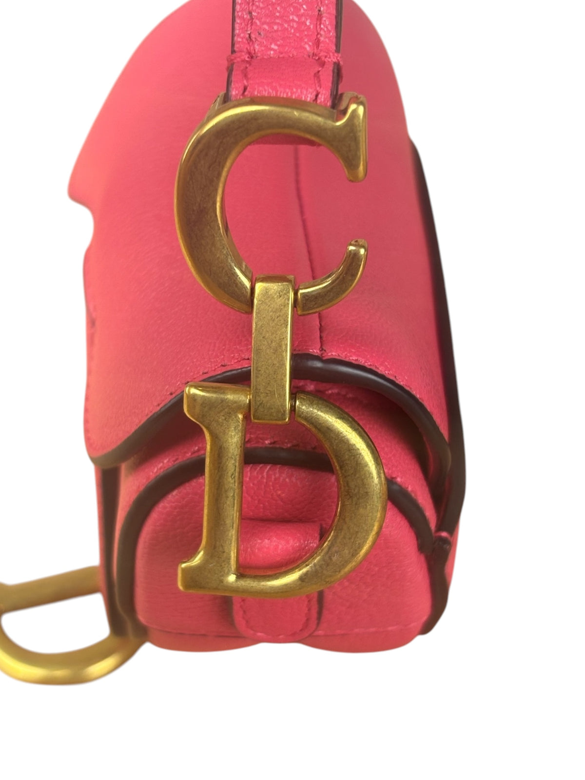 Christian Dior Pink Saddle Micro Shoulder Bag