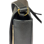 Burberry Black Leather Trim House Hampshire Crossbody