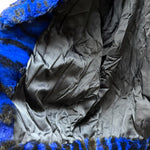Vintage Blue/Black Dyed Spotted Fox Fur Coat