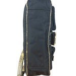 Prada Vintage Tessuto Lucertola Black Lizard Shoulder Bag
