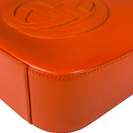 Gucci Orange Patent Leather Hobo Bag