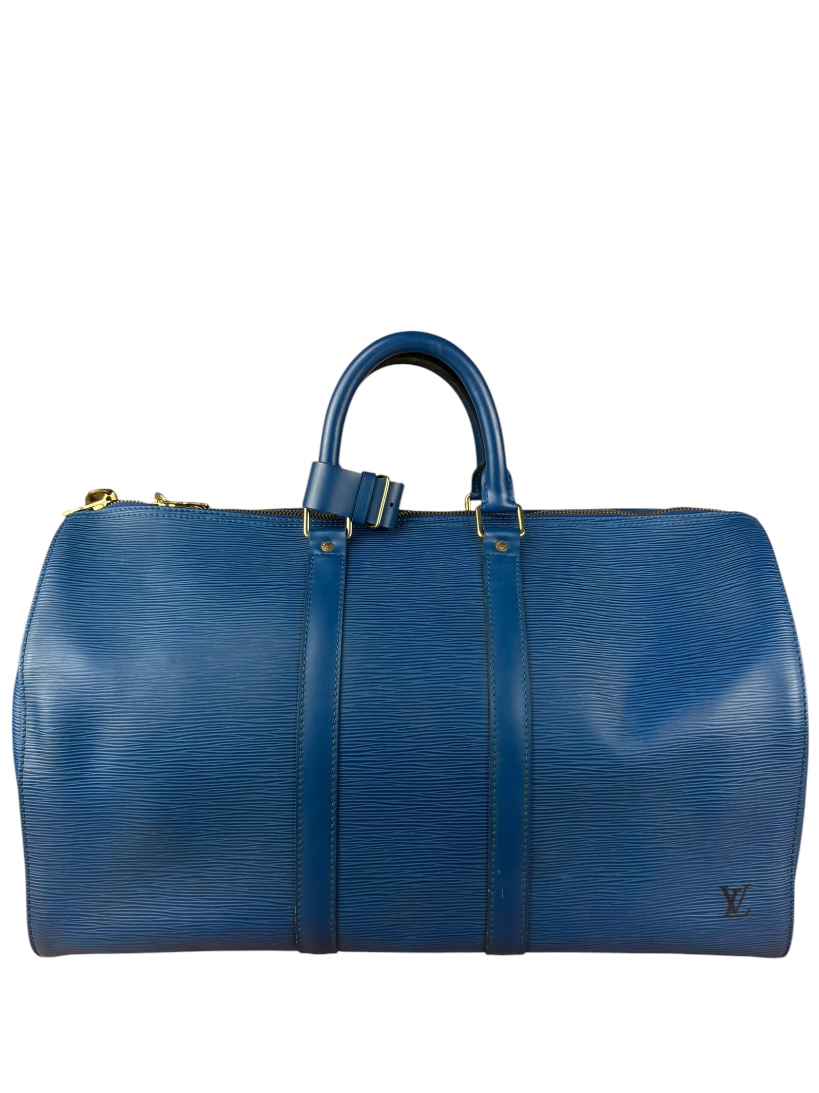 Louis Vuitton Vintage Blue Epi Leather Keepall