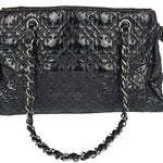 Chanel Black Leather Rock In Moscow Patent Chain Tote Bag 2008