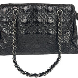 Chanel Black Leather Rock In Moscow Patent Chain Tote Bag 2008