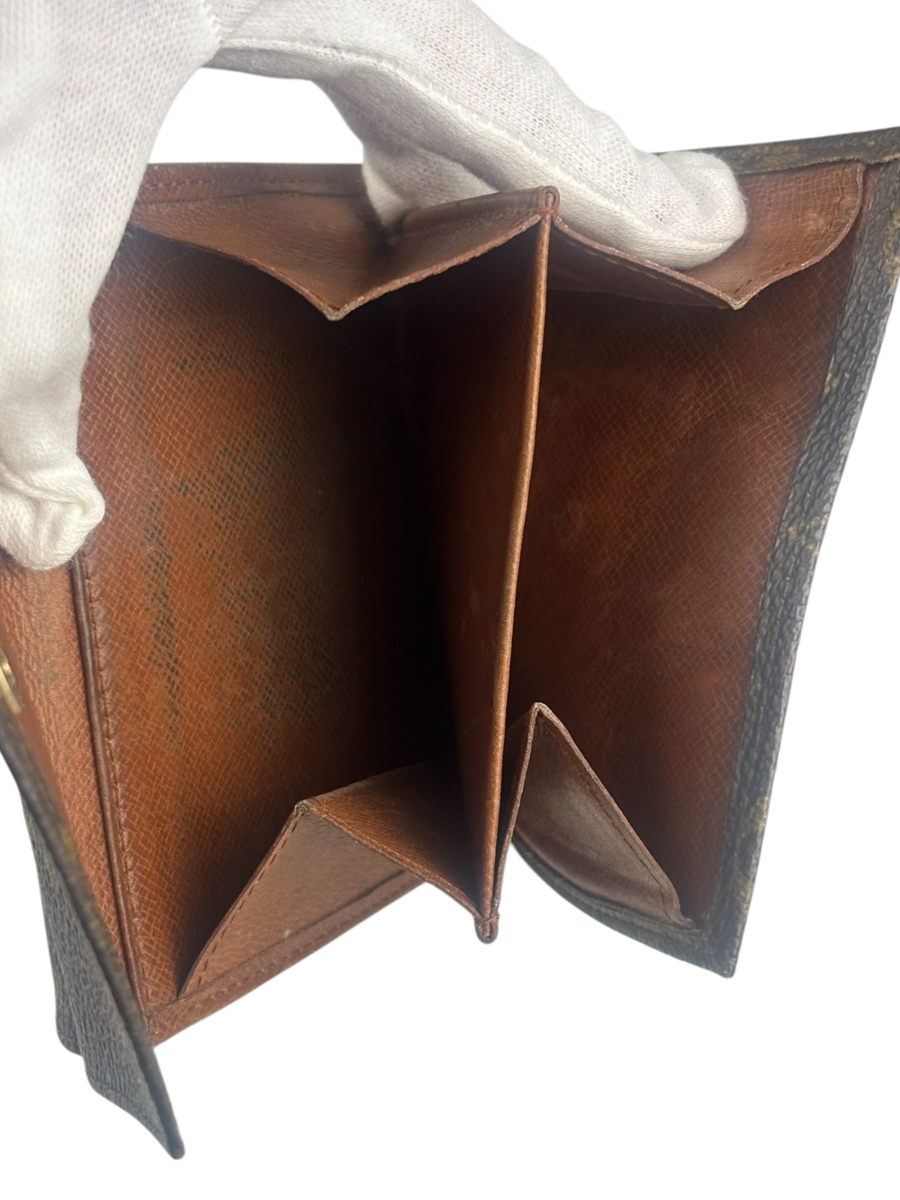 Louis Vuitton Canvas Monogram Compact Double Flap Wallet