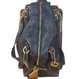 Chloe Night Blue Leather Medium Paraty Military Hand/Shoulder Bag