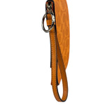 Coach Orange Leather Corner Zip Wristlet