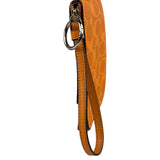 Coach Orange Leather Corner Zip Wristlet