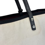 Chanel Black/White Leather Trim Whistle Charm 5x5=CC 2014