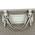 Celine Beige Leather Trim Macadam Boogie Tote