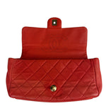 Chanel Red Quilted Caviar Leather Timeless Shoulder Bag 2012