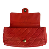 Chanel Red Quilted Caviar Leather Timeless Shoulder Bag 2012