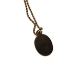 Christian Dior Vintage Gold-Tone Oval Pendant Necklace