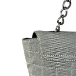 Chanel 2005 Canvas Camellia No. 5 Flap Shoulder Bag