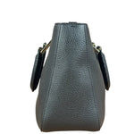 Fendi Black Leather Small FF Tote Two-Way Bag
