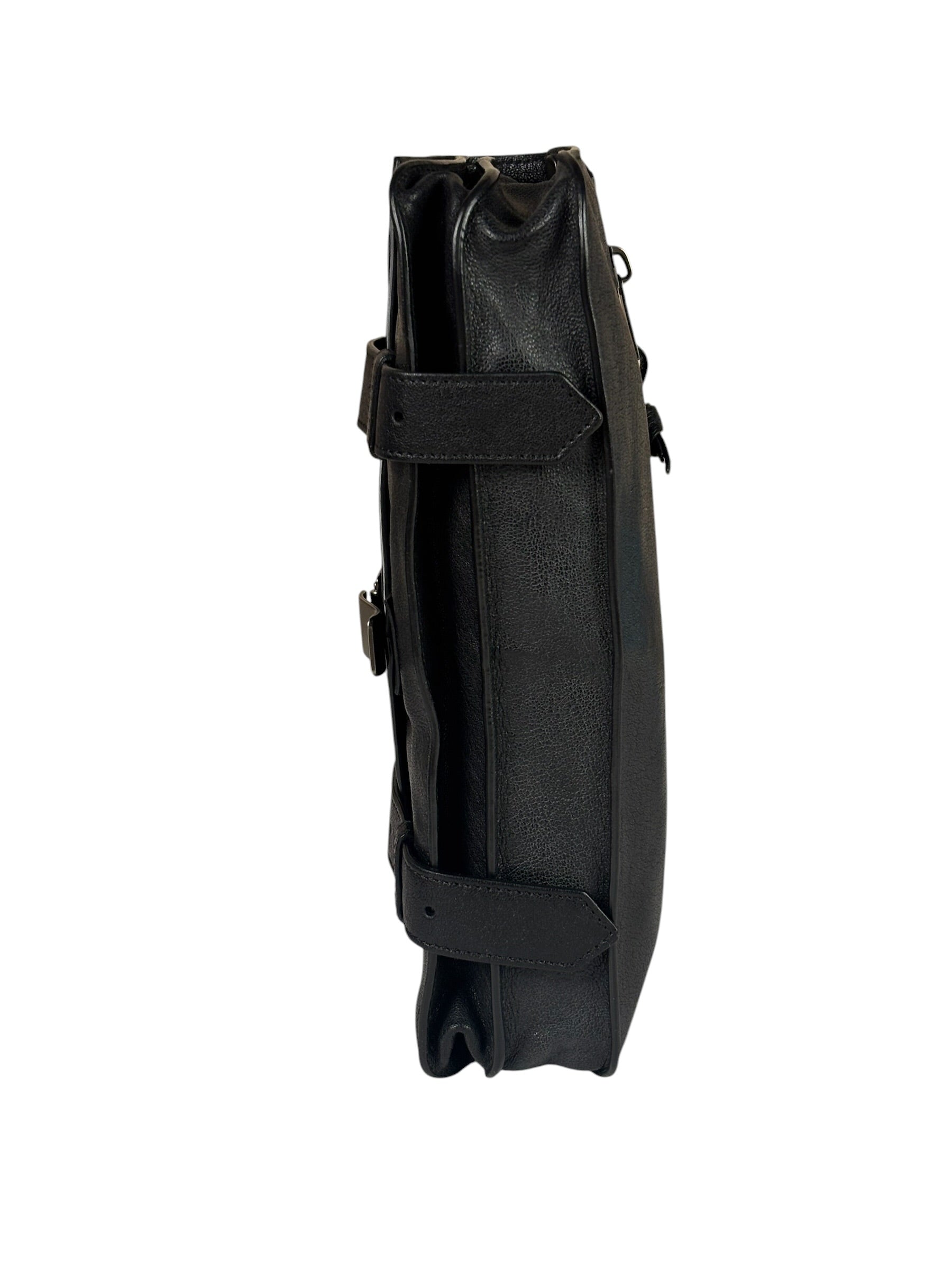 Proenza Schouler Black Leather PS1 Clutch