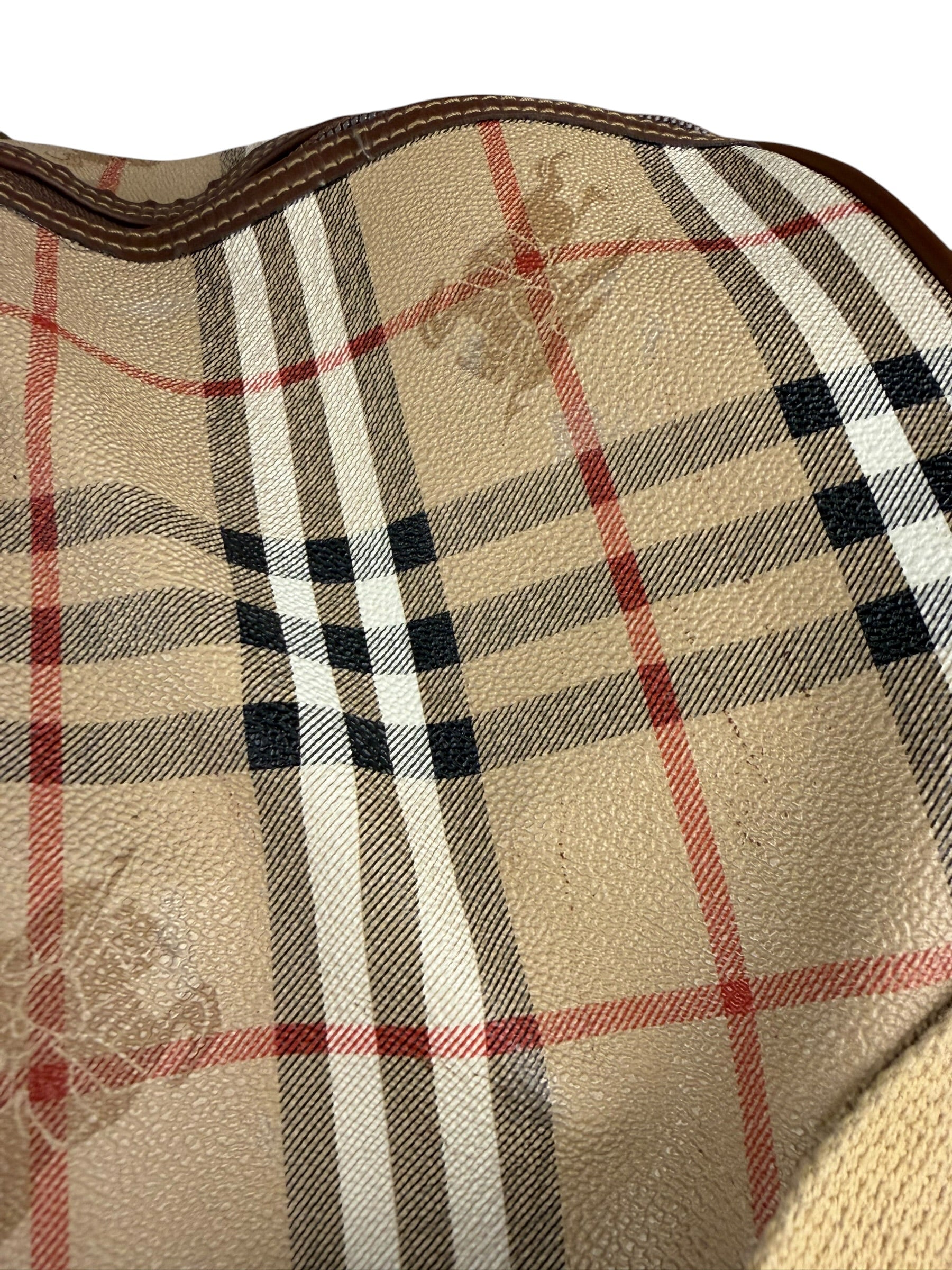 Burberry Vintage House Check Duffel Bag