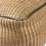 Gucci Brown Snakeskin Trim Large Raffia Positano Tote