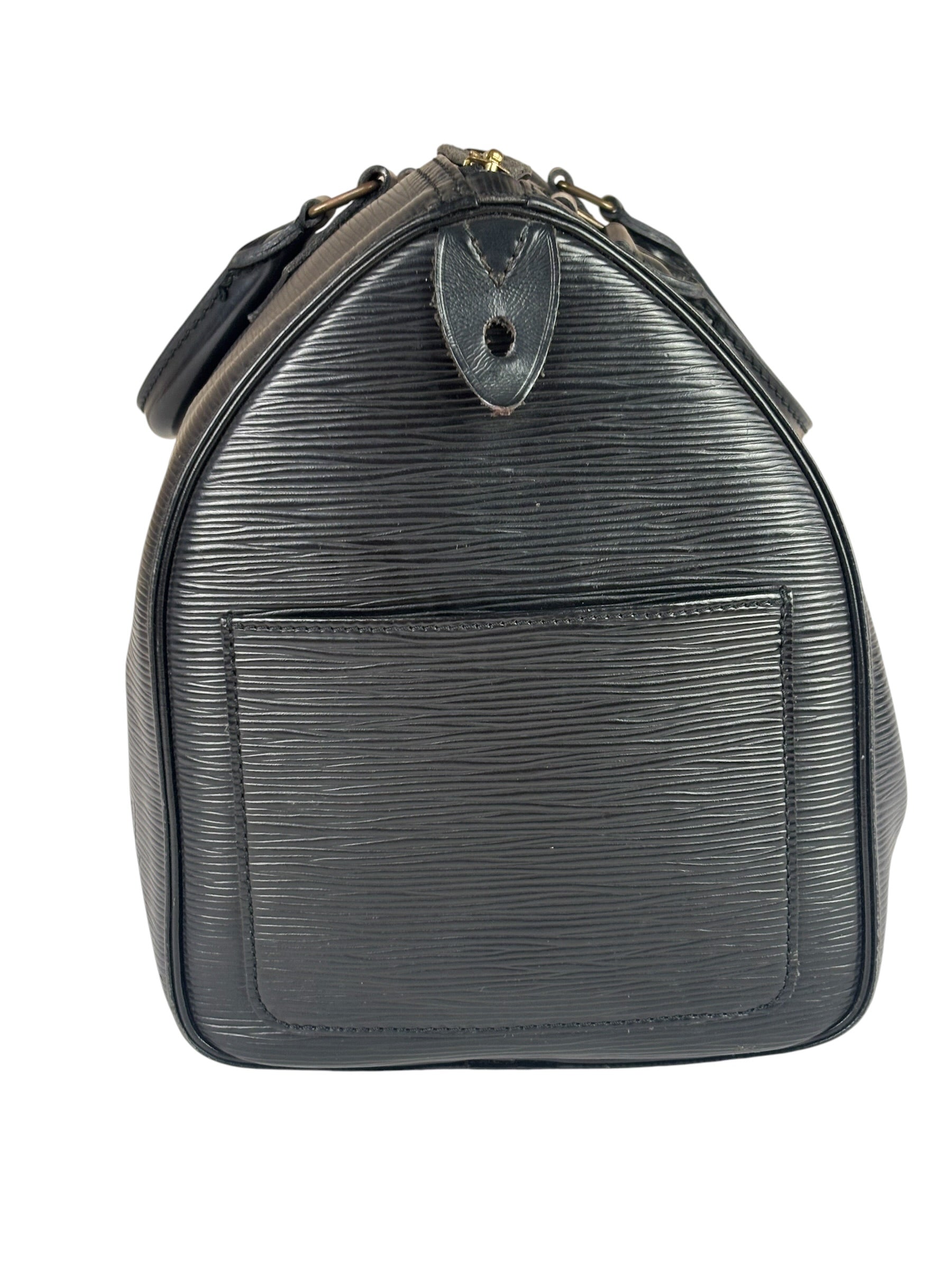 Louis Vuitton Black Epi Speedy 30