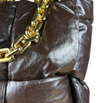 Bottega Veneta The Chain Puffy Tote Bag Brown