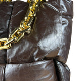 Bottega Veneta The Chain Puffy Tote Bag Brown