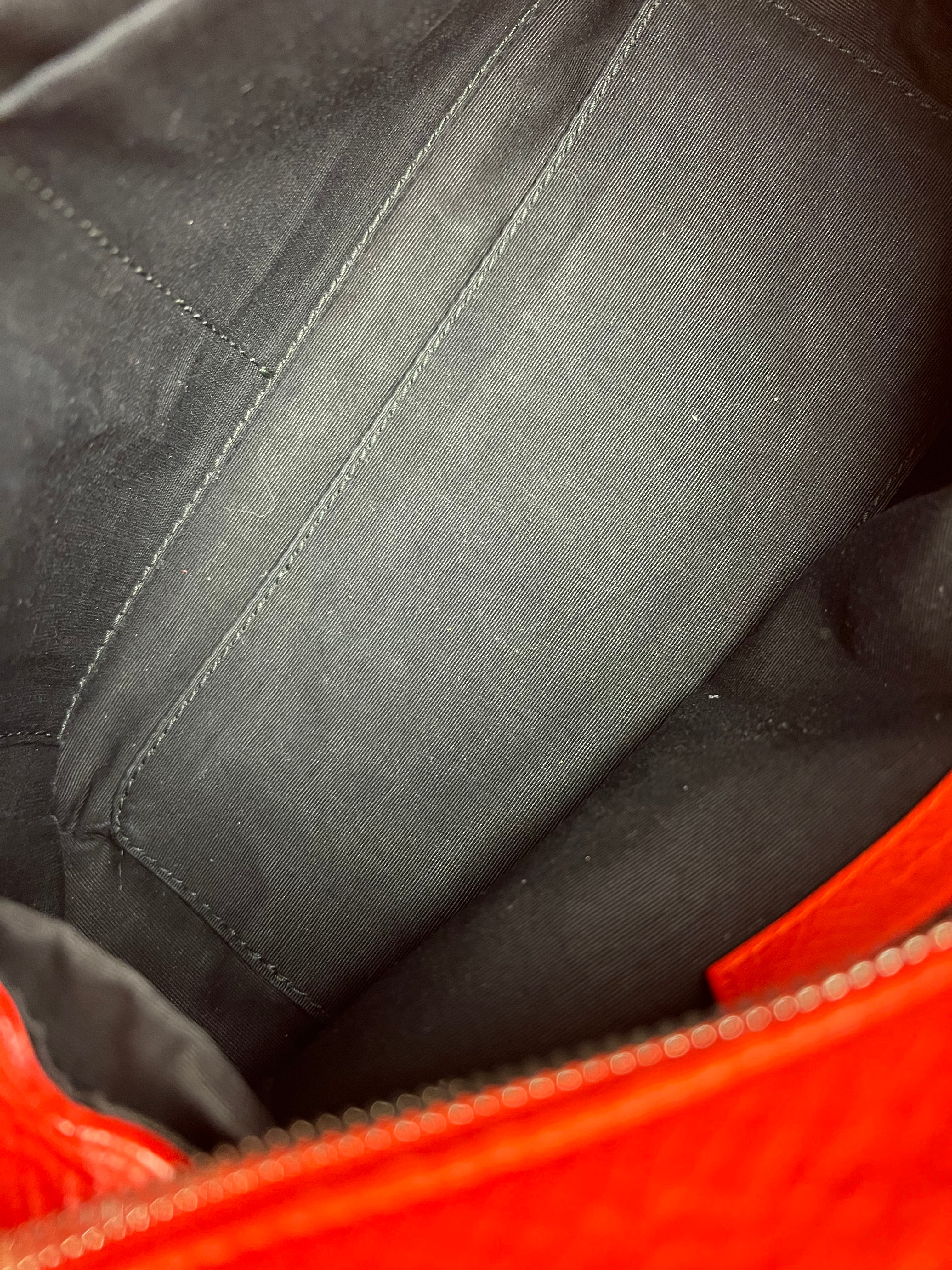 Balenciaga Red Leather Infanta Mini Boston Bag