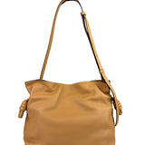 Loewe Brown Leather Flamenco Shoulder Bag