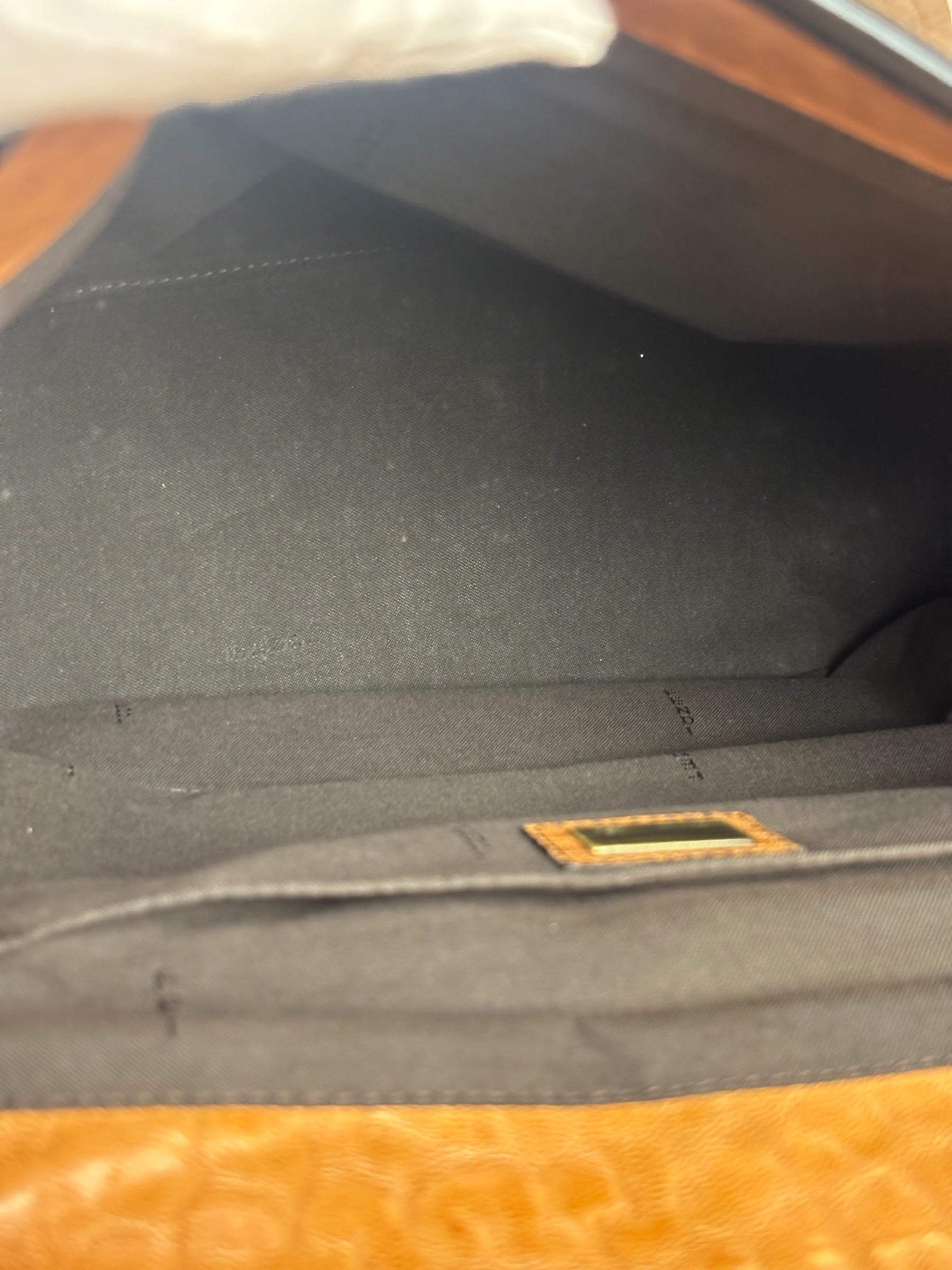 Fendi Vintage Brown/Black Leather B Shoulder Bag