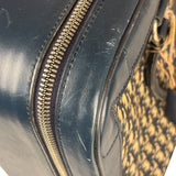 Christian Dior Vintage Navy Oblique Travel Bag