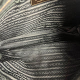 Prada Shoulder Bag Green Canvas Strap