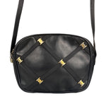 Ferragamo Black Leather Crossbody Bag