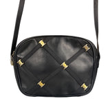 Ferragamo Black Leather Crossbody Bag