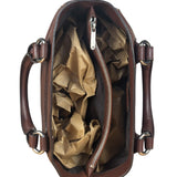 Celine Brown Pebbled Leather Boogie Handbag