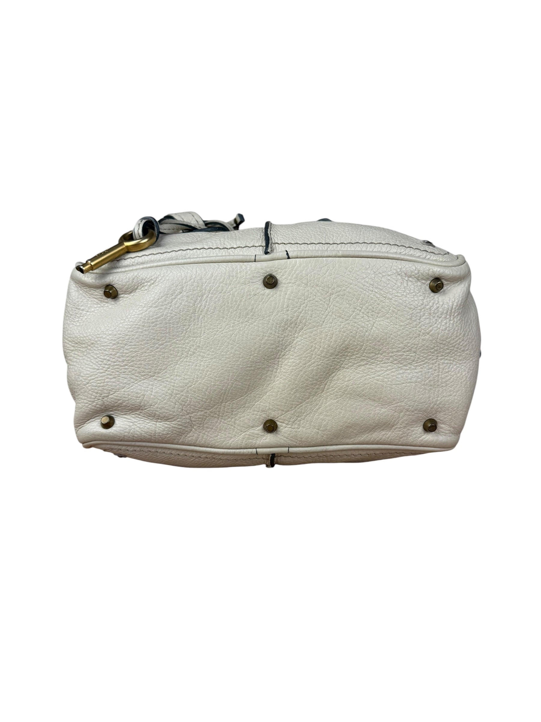 Chloé Ivory Leather Mini Paddington Handbag