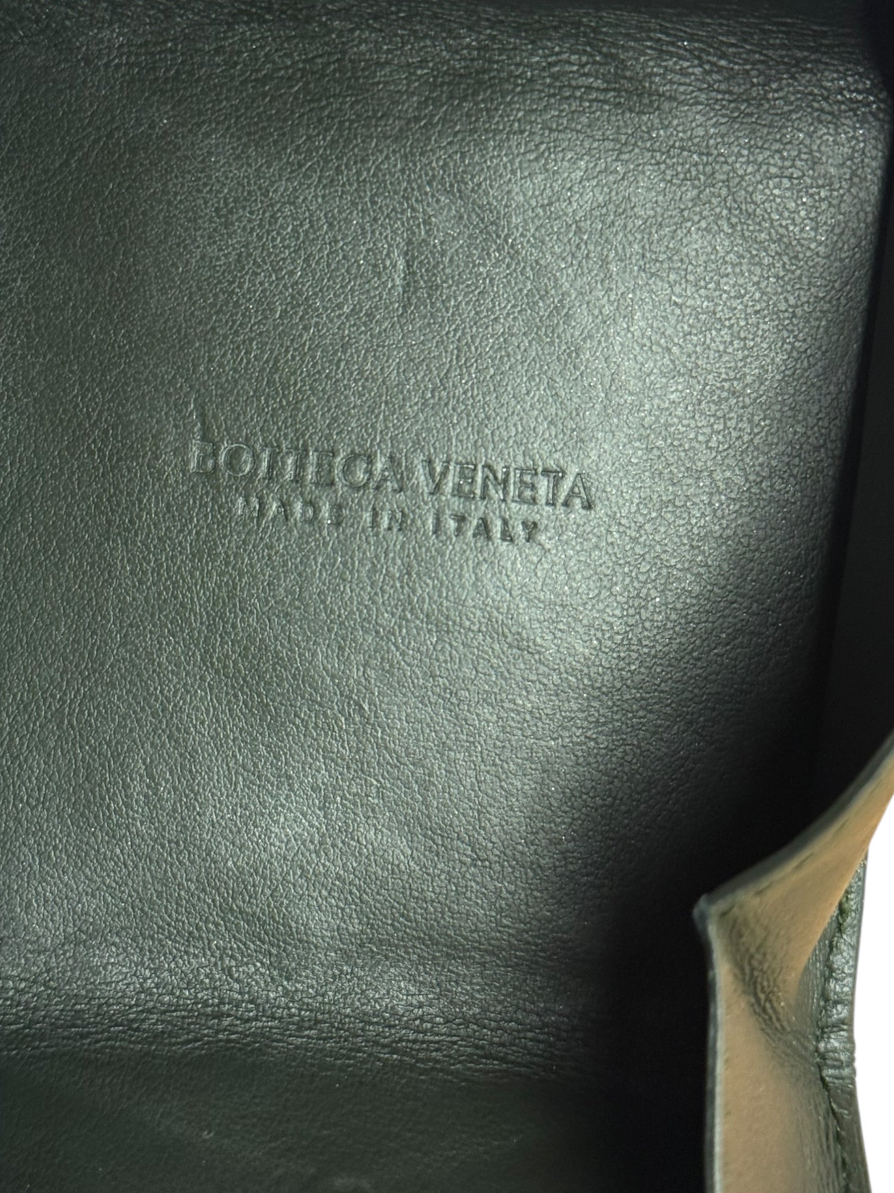 Bottega Veneta Black Intreccio Leather Coin Wallet