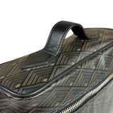 Metier Brown Leather Long Haul Toiletry Bag