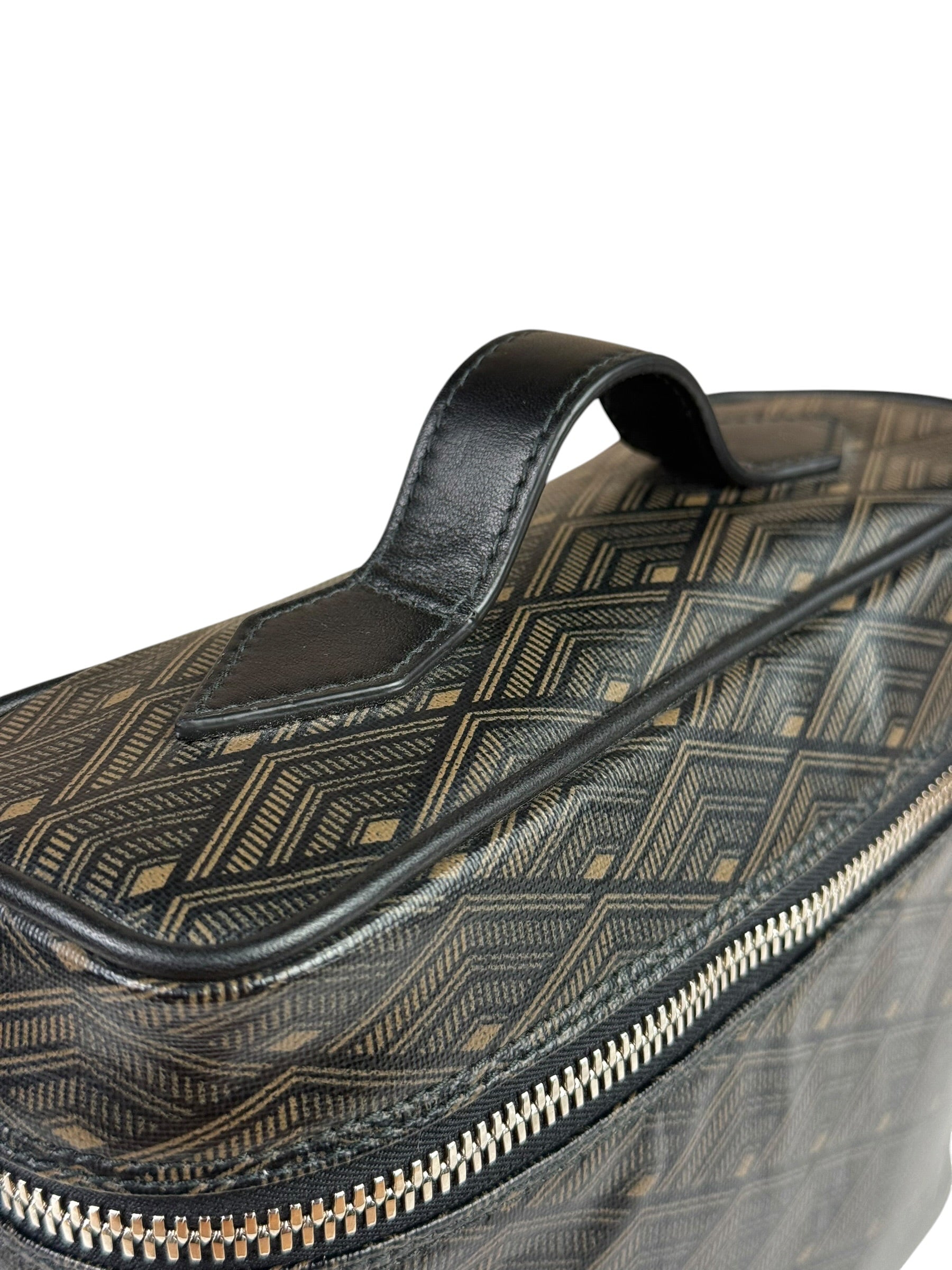 Metier Brown Leather Long Haul Toiletry Bag