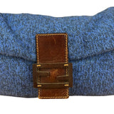 Fendi Vintage Blue Cashmere Baguette