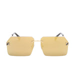 Fendi Sky Gold Tone Rimless Sunglasses