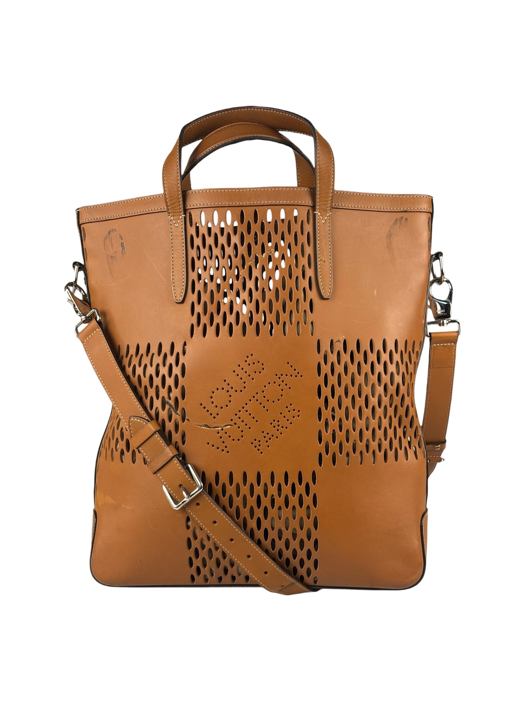 Louis Vuitton Cognac Damier Nomade Oversized Tote