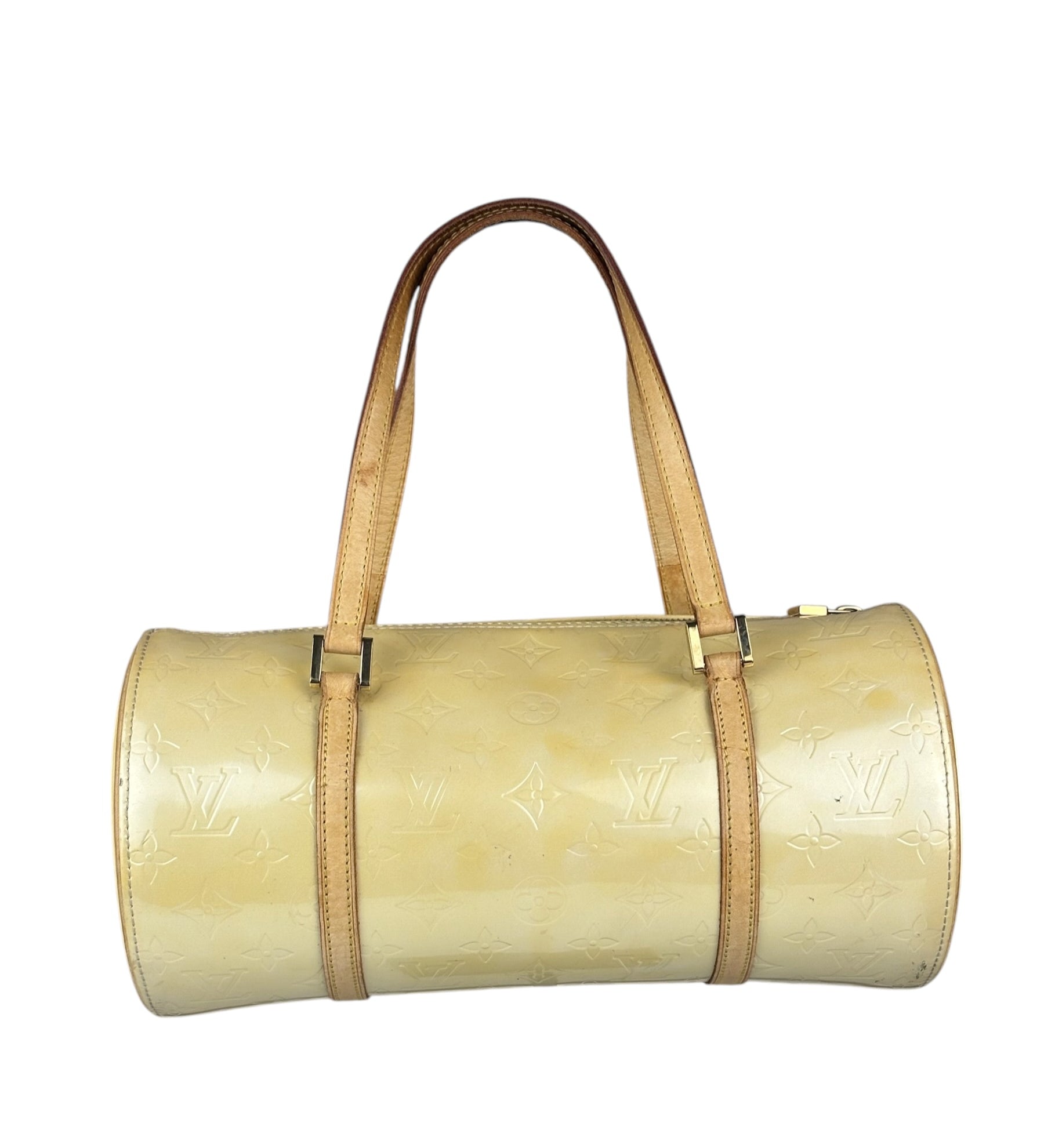 Louis Vuitton Yellow Monogram Vernis Bedford Handbag