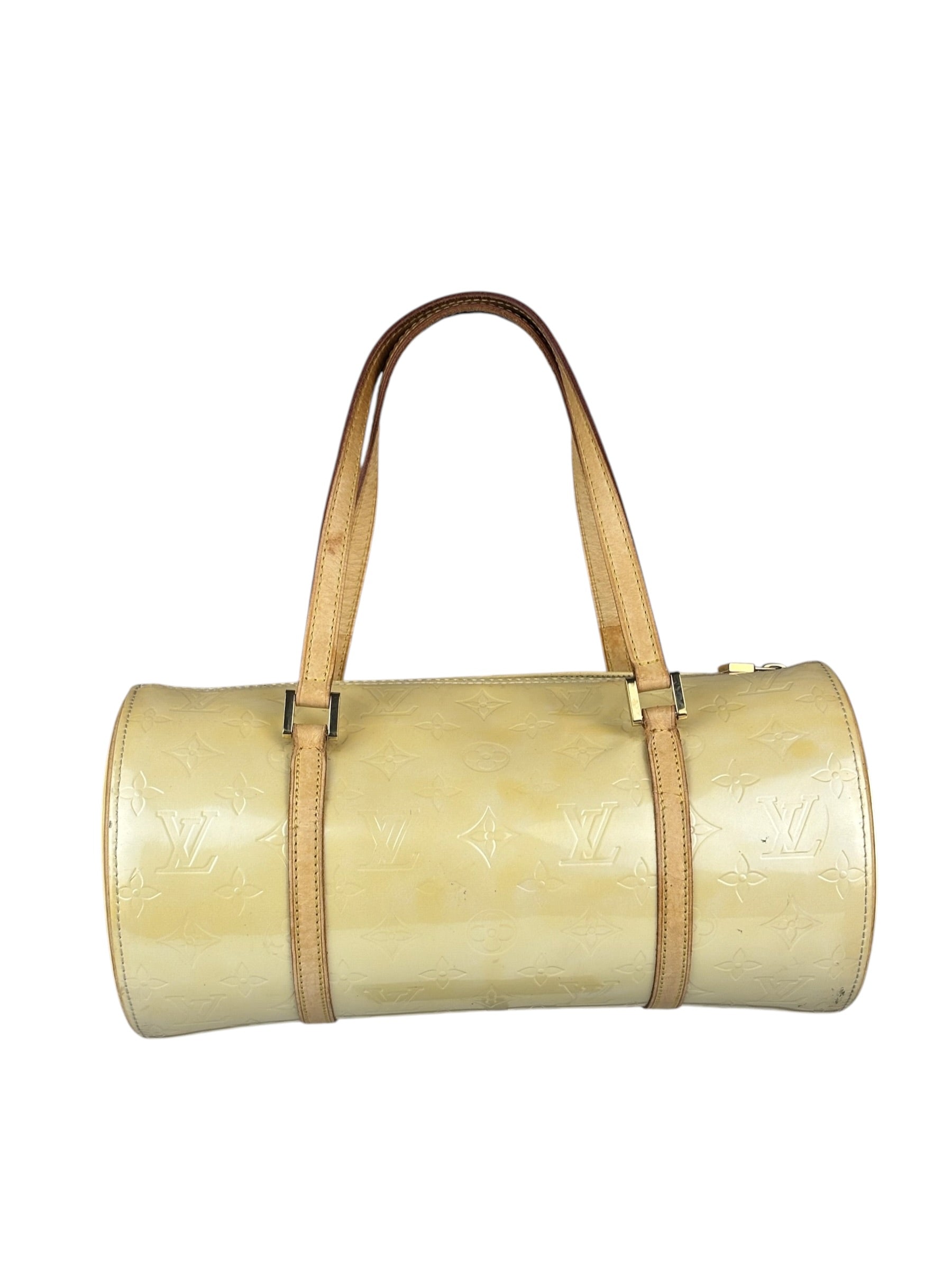 Louis Vuitton Yellow Monogram Vernis Bedford Handbag