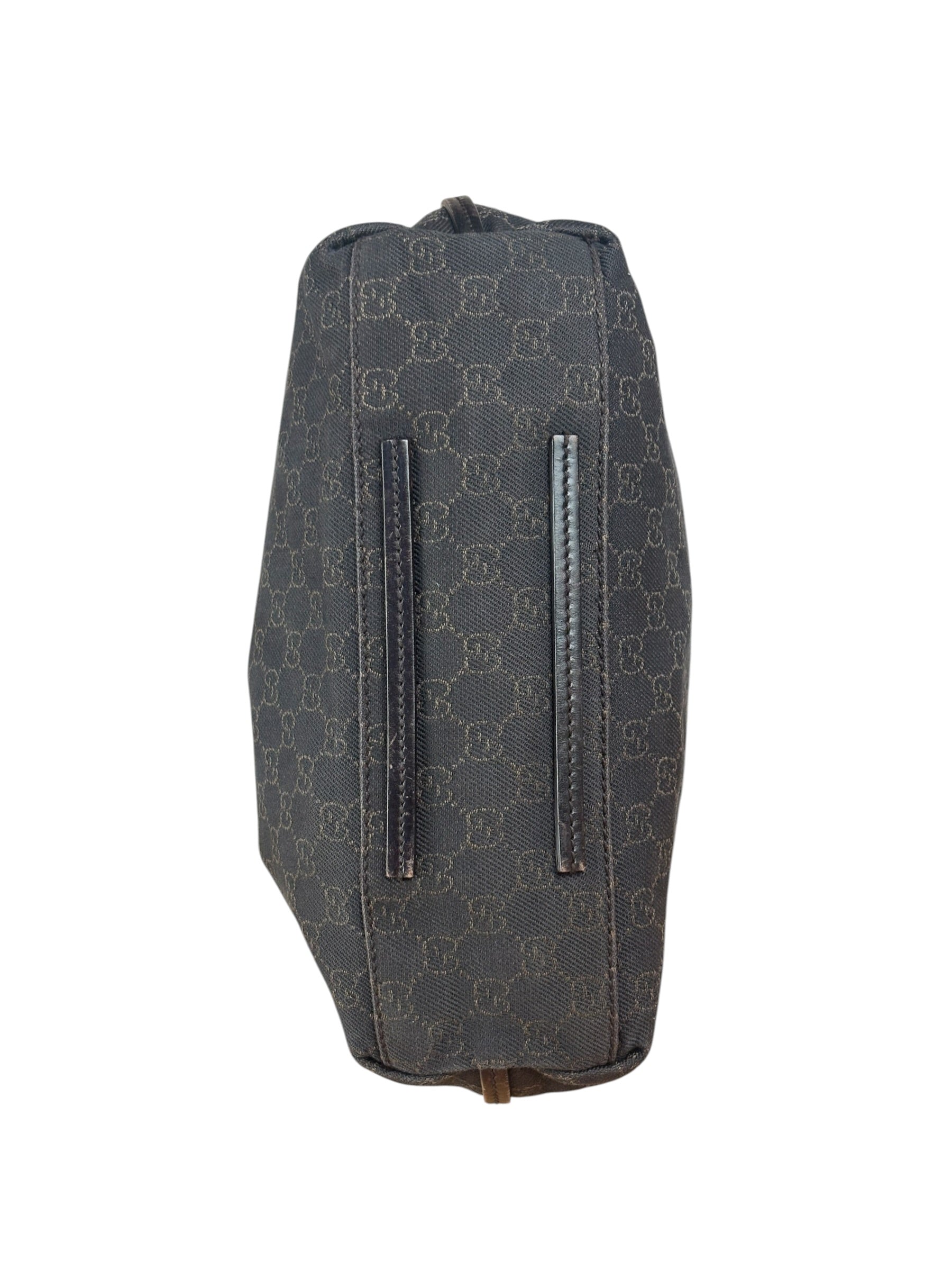 Gucci GG Denim leather Trim Gifford Tote Bag