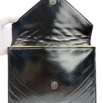 Yves Saint Laurent Black Quilted Leather Clutch
