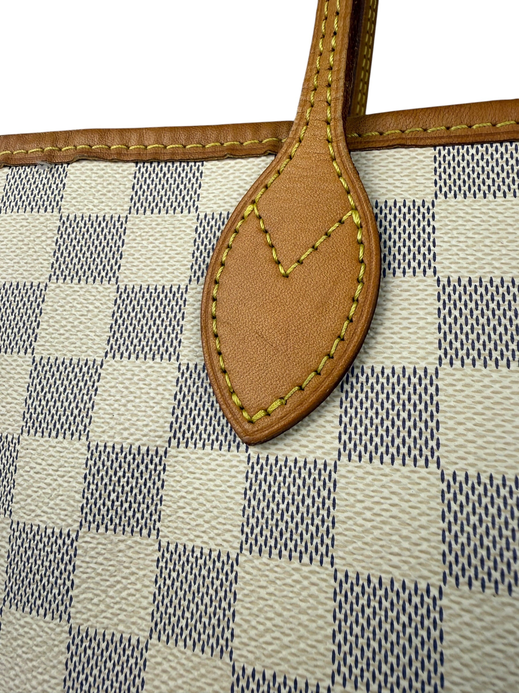 Louis Vuitton Damier Azur Neverfull MM w/ Pouch