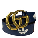 Gucci x Adidas Leather Belt Navy/Red
