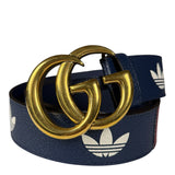 Gucci x Adidas Leather Belt Navy/Red