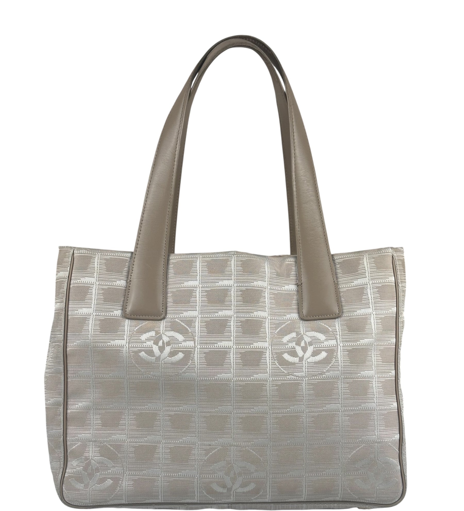 Chanel Beige Travel Line Nylon Shoulder Bag-2003